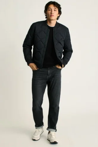 La bomber de nylon acolchada