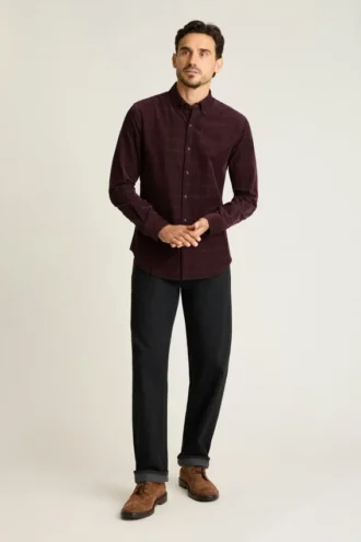 La camisa de pana elástica