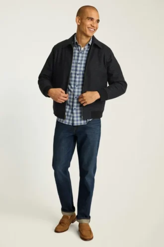 La chaqueta bomber de lana italiana