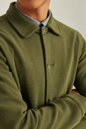 La chaqueta-camisa de punto