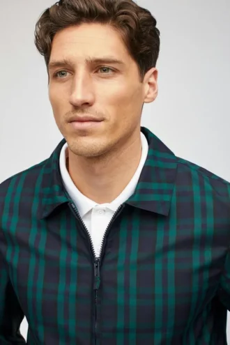 La chaqueta cortavientos de golf Tartan