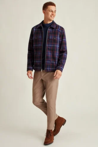 La chaqueta de algodón cepillado