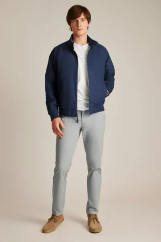 La chaqueta Harrington de lona