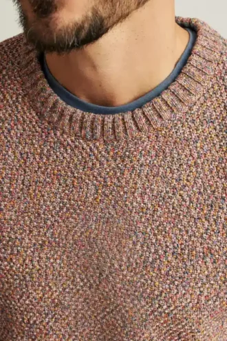 Mantén tu estilo con el suéter de cuello redondo de algodón italiano de Bonobos