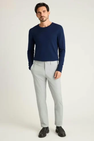 Pantalón chino de algodón elástico