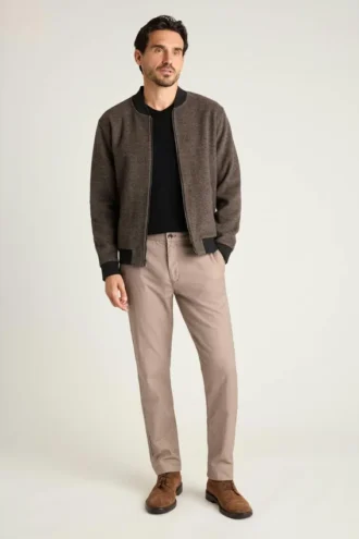 Pantalón chino de algodón elástico