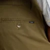 Pantalón chino de algodón elástico