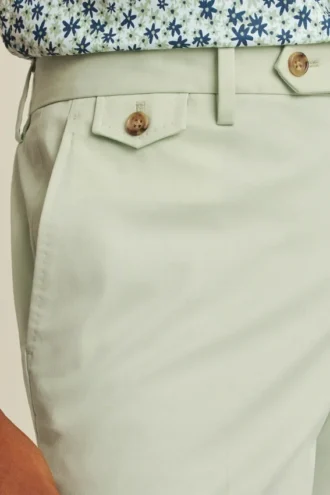 Pantalón de traje de algodón elástico italiano