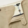 Pantalón de traje de lino elástico italiano