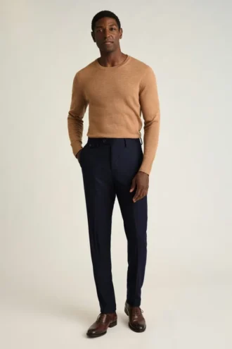 Pantalón de vestir italiano de lana cepillada Jetsetter