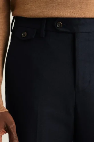 Pantalón de vestir italiano de lana cepillada Jetsetter