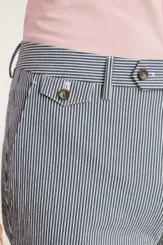 Pantalón de vestir italiano de seersucker Jetsetter