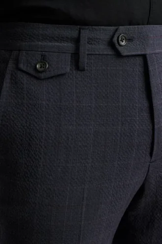 Pantalón de vestir italiano de seersucker Jetsetter