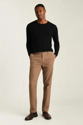 Pantalones chinos de espiga para hombre de Bonobos | Tacto suave de franela cepillada