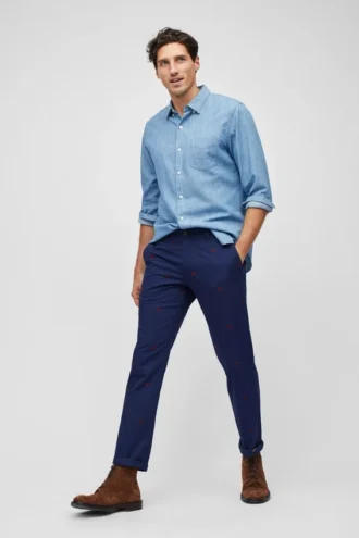 Pantalones chinos elásticos Holiday Critter