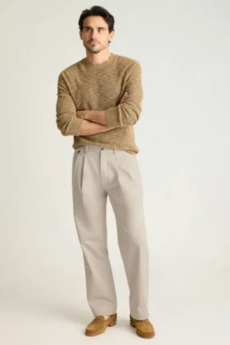 Pantalones chinos plisados para hombre de Bonobos | Corte holgado, estilo vintage