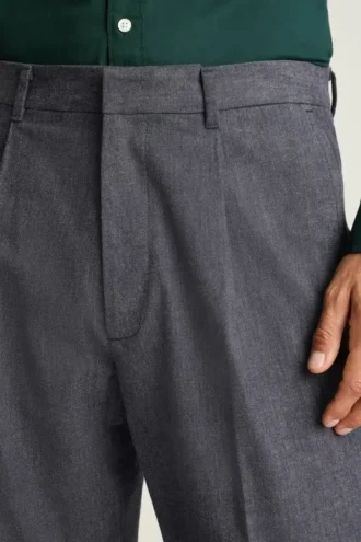 Pantalones con pliegues para hombre de Bonobos | Calidez a medida con mezcla de lana
