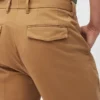 Pantalones cortos chinos elásticos con pliegues