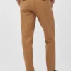 Pantalones cortos chinos elásticos con pliegues