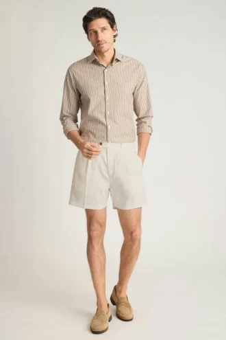 Pantalones cortos de lino Coastal para hombre
