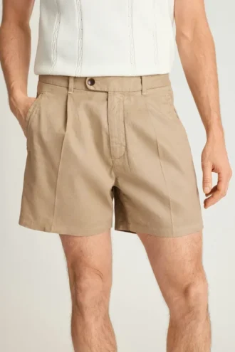 Pantalones cortos de lino Coastal para hombre