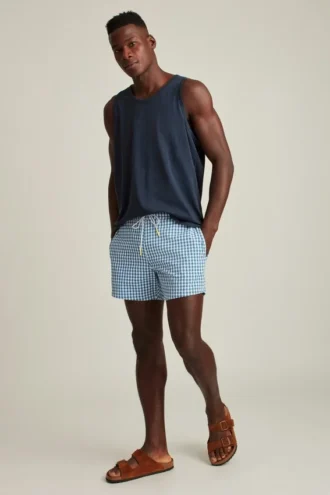 Pantalones cortos de surf de seersucker