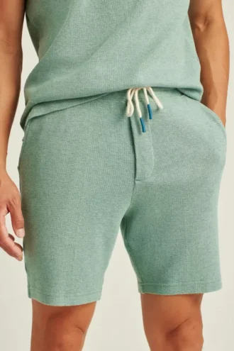 Pantalones cortos ligeros de tejido waffle