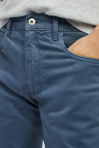 Pantalones de 5 bolsillos de algodón italiano suavizado