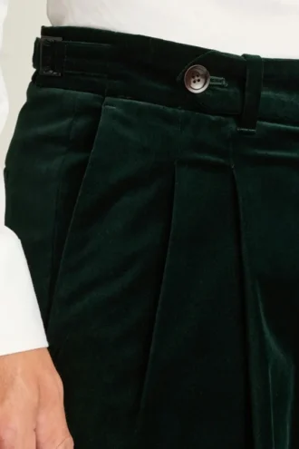 Pantalones de terciopelo para hombre de Bonobos | Pantalones de lujo italianos con pliegues