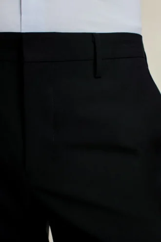 Pantalones de vestir de lana elástica para hombre