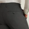 Pantalones de vestir de lana elástica para hombre