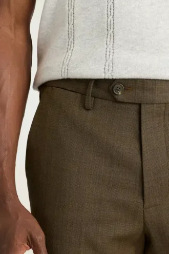 Pantalones de vestir de lana para hombre – Comodidad elástica para las cuatro estaciones