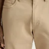 Pantalones italianos cepillados de 5 bolsillos