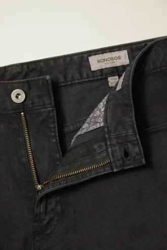 Pantalones italianos cepillados de 5 bolsillos – Straight Fit