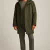 Parka – Chaqueta parka de lana italiana para hombre