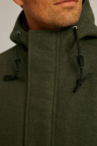 Parka – Chaqueta parka de lana italiana para hombre