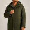 Parka – Chaqueta parka de lana italiana para hombre