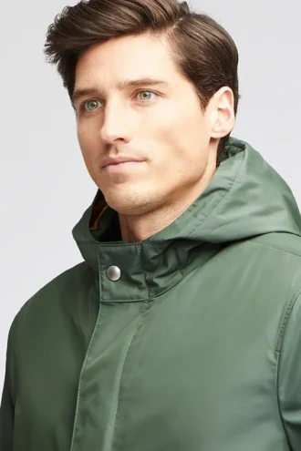 Parka impermeable de cola de pez para hombre