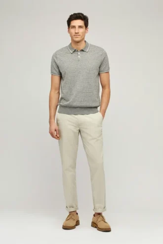 Polo de algodón y lino