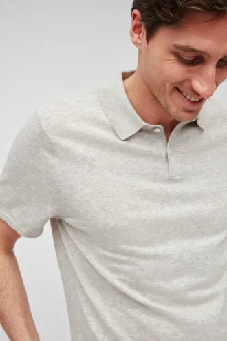 Polo de algodón y lino