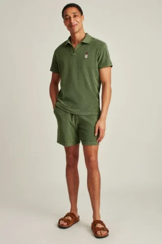 Polo de felpa con cuello Johnny