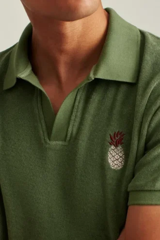 Polo de felpa con cuello Johnny