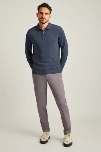 Polo de manga larga de lujo