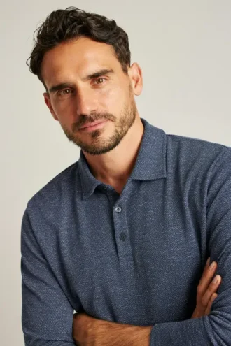 Polo de manga larga de lujo