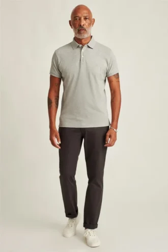 Polo de piqué elástico