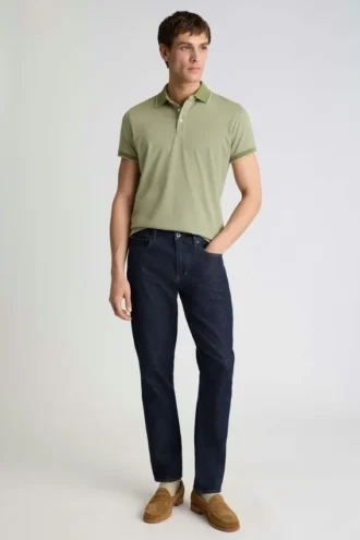 Polo de piqué elástico