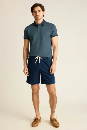 Polo de piqué elástico