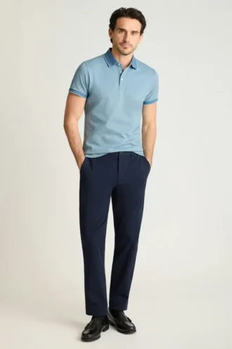 Polo de piqué elástico