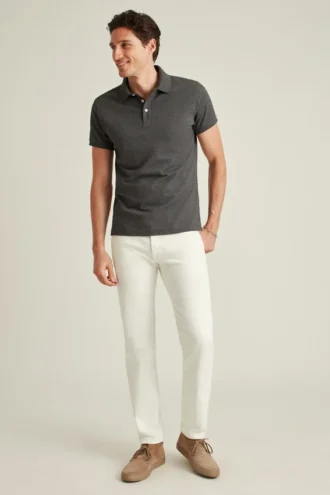 Polo de piqué elástico