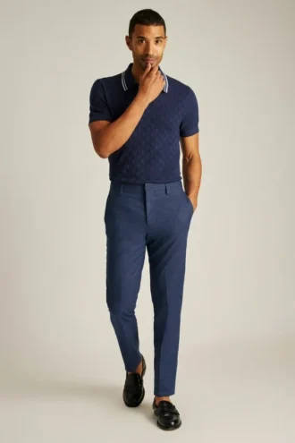 Polo de punto a cuadros